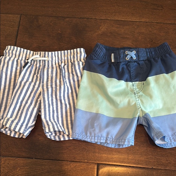 Striped and Color Block Kids Shorts Set - Picture 1 of 6